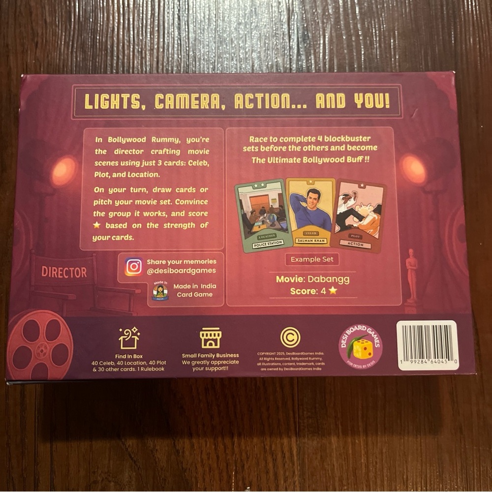 Bollywood Rummy Card Game - Purple - Picture 6 of 6